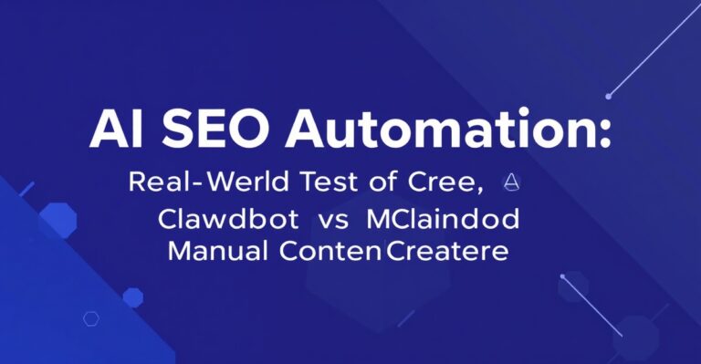 AI SEO Automation: Real-World Test of Clawdbot vs. Manual Content Creation
