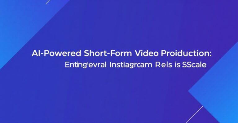 AI-Powered Short-Form Video Production: Engineering Viral Instagram Reels at Scale