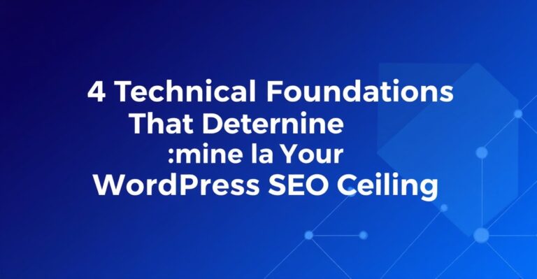 4 Technical Foundations That Determine Your WordPress SEO Ceiling